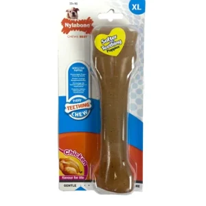 Nylabone Puppy Kauwbot Kipsmaak | Speciaal voor Doorkomende Tandjes