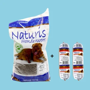 Combideal Naturis - Brok Geperst Lam (15 KG) + 2x  Naturis Houdbaar Lam (2x 650 Gram)