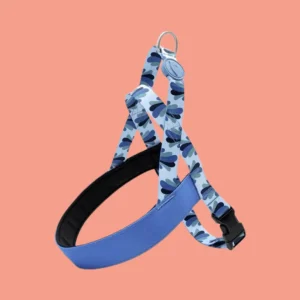 Noors Hondentuig Gerecycled | Splash Patroon - Blauw